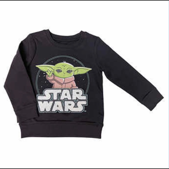 Star Wars Mandalorian Kids' 2-pack Baby Yoda Sweatshirt NWT - Picture 3 of 7
